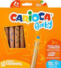 Carioca Jumbo Bebek Ahşap Gövdeli Boya Kalemi 10 L