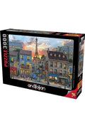 3000 Parça Yapboz Puzzle - Paris Sokakları 4910 + MES Akademi Eğitim Seti Hediye!
