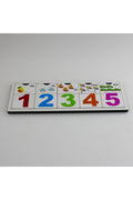 Ahşap Rakam Öğreniyorum Puzzle Yapboz Seti Eğitici Öğretici Puzzle Seti Rakam Set + MES Akademi Eğitim Seti Hediye!