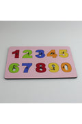 Ahşap Tutmalı Puzzle Yapboz Seti Eğitici Öğretici Puzzle Seti Rakam Set + MES Akademi Eğitim Seti Hediye!