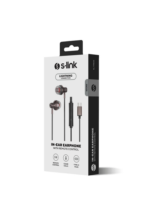 S-link SL-TPK03 TypeC Telefon Uyumlu Metal Siyah K