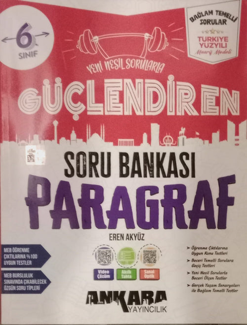 Ankara Yayıncılık 6. Sınıf Güçlendiren Paragraf Soru Bankası