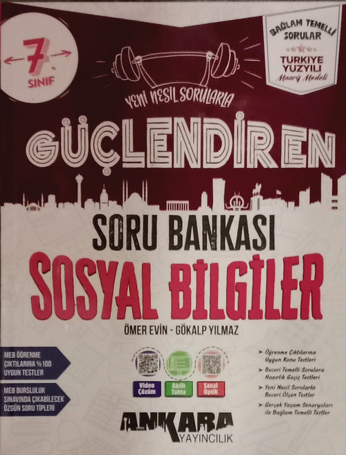 Ankara Yayıncılık 7. Sınıf Güçlendiren Sosyal Bilgiler Soru Bankası