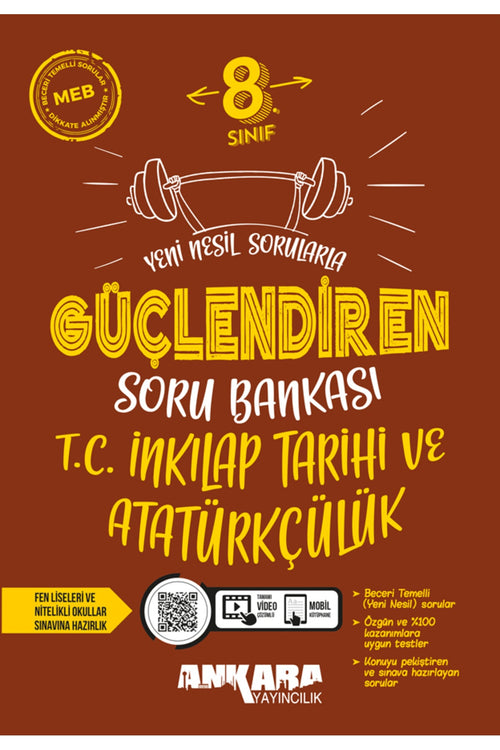 Ankara Yayıncılık 8. Sınıf Güçlendiren T.C. İnkılap Tarihi ve Atatürkçülük Soru Bankası
