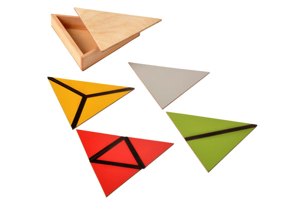 Yapıcı Üçgenler set3 - Doğal Ahşap Montessori Eğitim Aracı