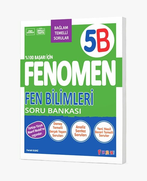 Fenomen Okul Yayınları 5. Sınıf Fen Bilimleri B Soru Bankası (Bağlam Temelli)
