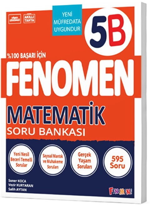 Fenomen Okul Yayınları 5. Sınıf Matematik B Soru Bankası (Bağlam Temelli)