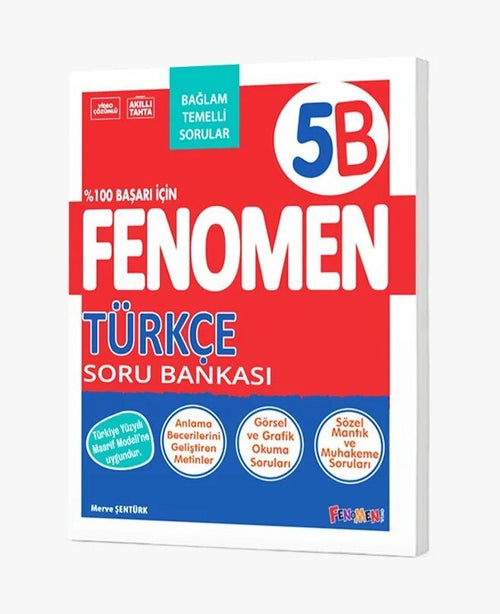 Fenomen Okul Yayınları 5. Sınıf Türkçe B Soru Bankası (Bağlam Temelli)