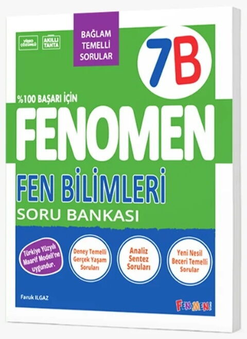 Fenomen Okul Yayınları 7. Sınıf Fen Bilimleri B Soru Bankası (Bağlam Temelli)