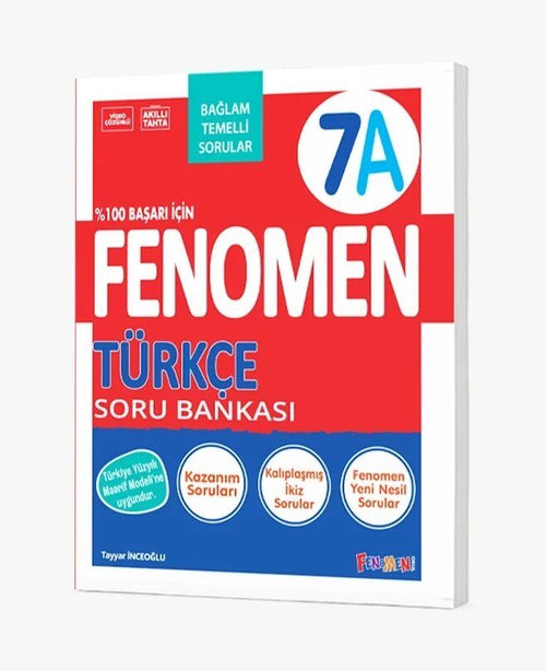 Fenomen Okul Yayınları 7. Sınıf Türkçe A Soru Bankası (Bağlam Temelli)