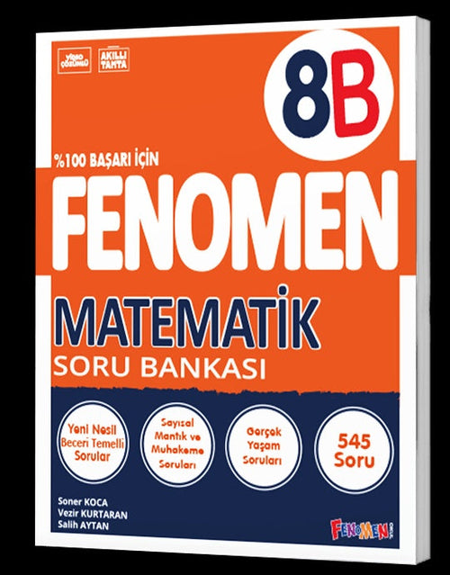 Fenomen Okul Yayınları 8. Sınıf LGS Matematik B Soru Bankası (Bağlam Temelli)