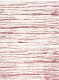 Fayae Stripe Modern Machine Woven Area Rug with Durable Polyurethane Backing