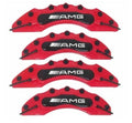 4 X RED BRAKE CALIPER COVERS FOR MERCEDES A B C E CLASS GLC GLE GLA ML GL 4MATIC