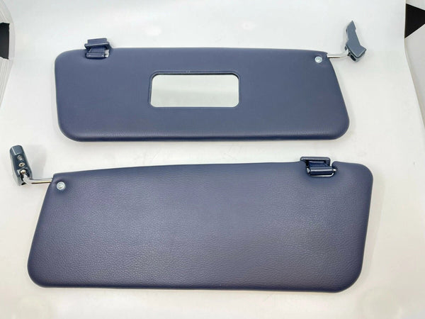 Sunvisor with Metal Bracket Clips Set For Mercedes R107 SL 1971-1989 Dark Blue - Bazarry Auto
