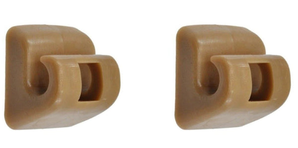 For Mercedes Sun Visor Clips Holders W123 W124 W126 W140 W201 SET OF 2 NEW Brown - Bazarry Auto