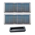 2x Sunroof Ceiling Grille Cover Trim for Mercedes-Benz W203 W210 W211 W220 Gray