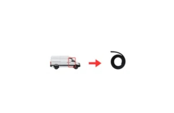 RUBBER FRONT DOOR SEAL GASKET MERCEDES SPRİNTER 14-19 LH-RH - Bazarry Auto