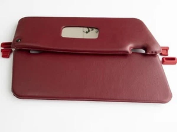 For Sun Vısor for Mercedes Benz R107 BURGUNDY with Clips set 450SL, 380SL, 560SL - Bazarry Auto