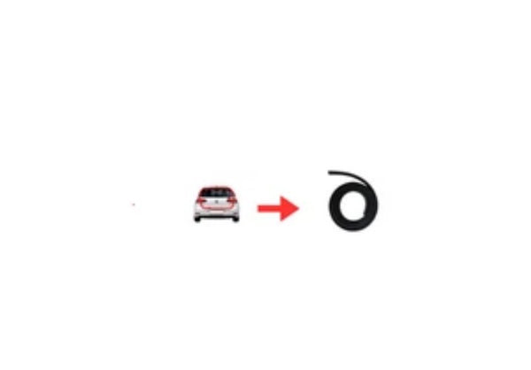 RUBBER REAR DOOR SEAL KIT SUITABLE VW Golf 6 Golf 7 2008-2017 - Bazarry Auto
