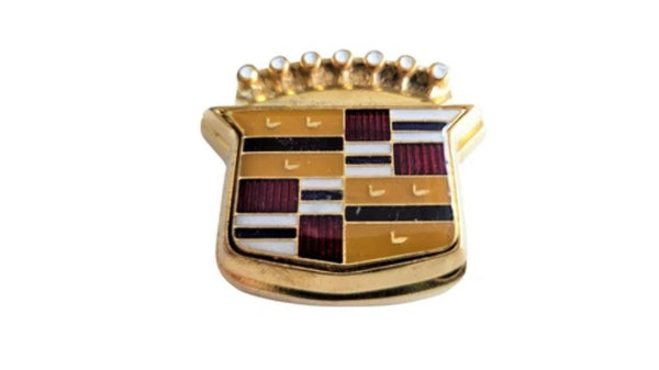 Lock Cover Emblem for Cadillac Fleetwood DeVille Eldorado 1977-92 Gold Trunk - Bazarry Auto