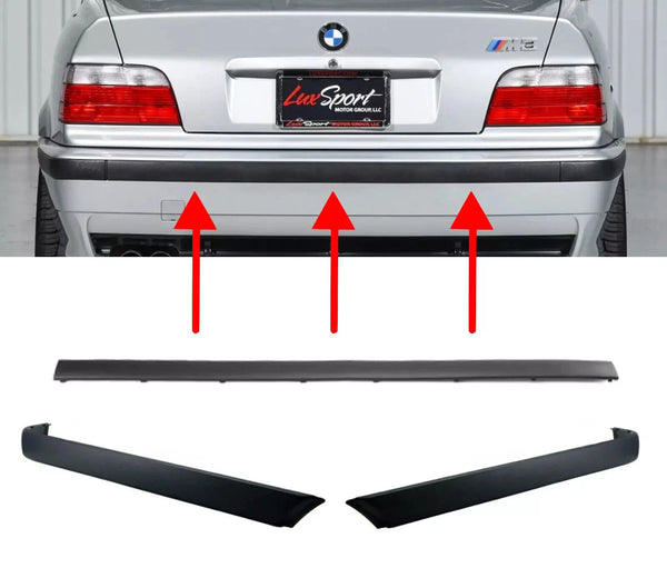 BUMPER TRIM MOULDING STRIP BAND SET For BMW E36 M3 BUMPER - Bazarry Auto