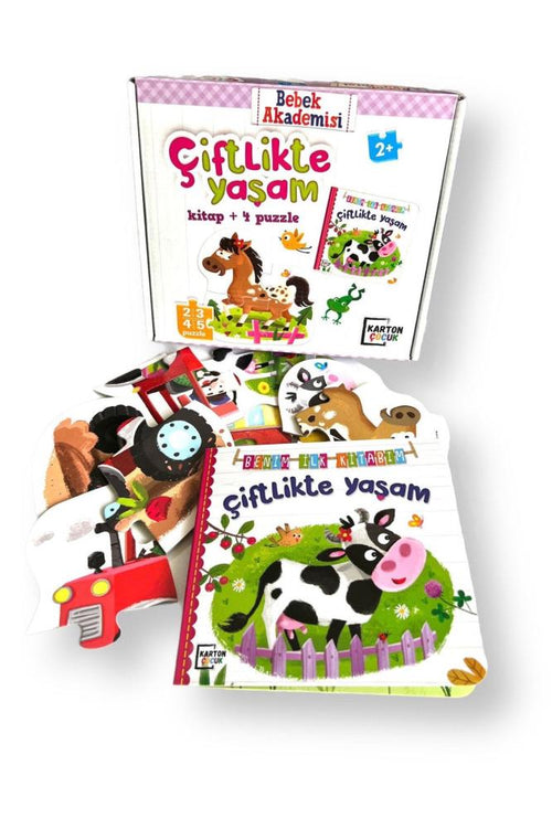 Karatay Bebek Akademisi Çiftlikte Yaşam Kitap+Puzz