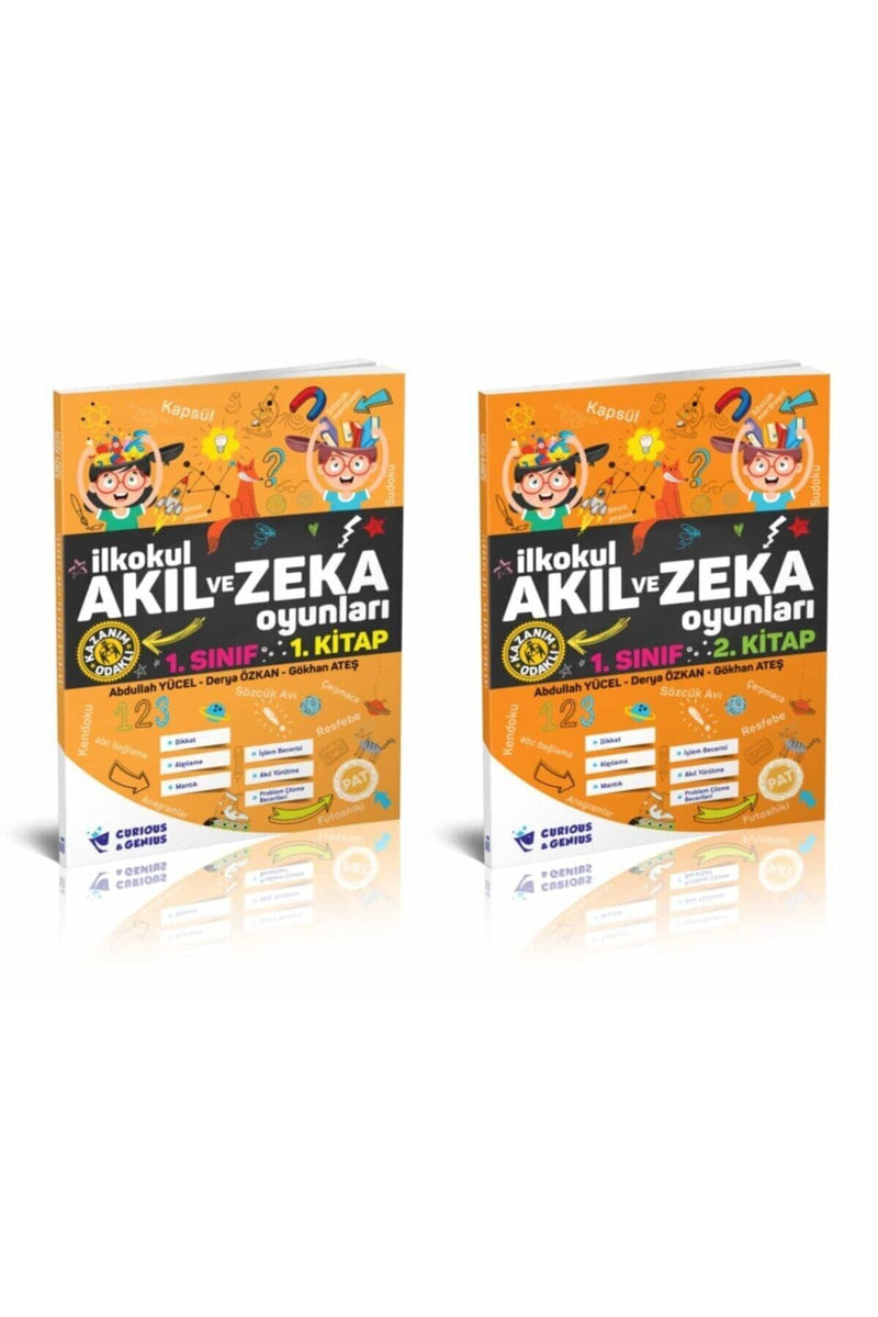 Ilk Okul 1.sınıf Akıl Ve Zeka Oyunları / 2 Kitap + MES Akademi Eğitim Seti Hediye!