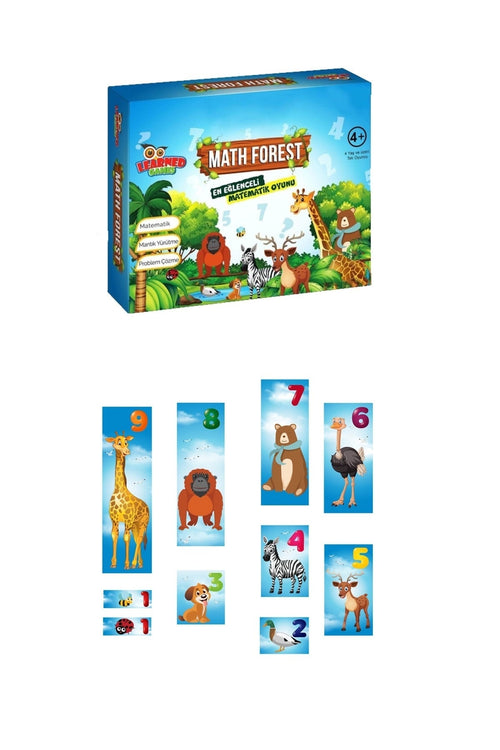 Learned Games Math Forest Matematik Oyunu Büyük Boy + MES Akademi Eğitim Seti Hediye!