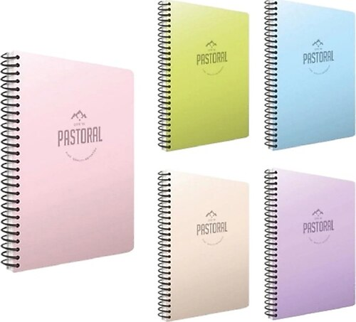 Gıpta A4 Defter Pastoral Spiralli PP 40yp Çizgili