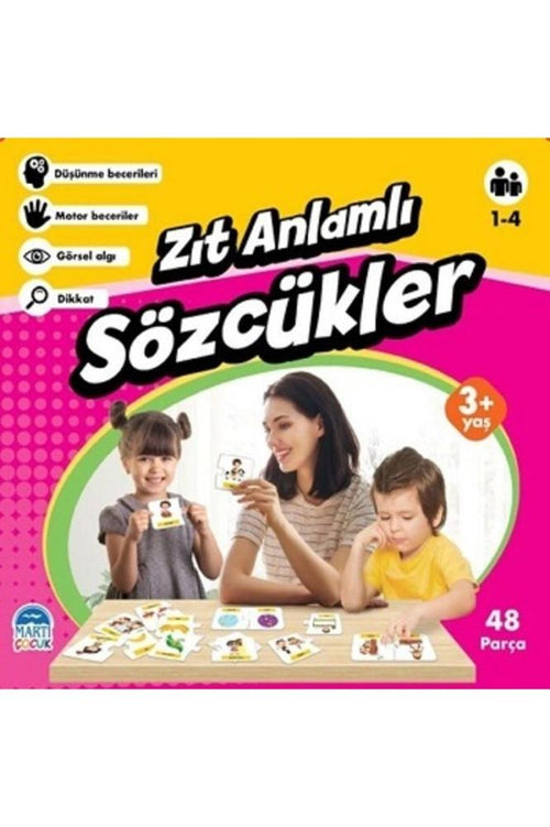 Martı Eğitici Yapboz Zıt Anlamlı Sözcükler