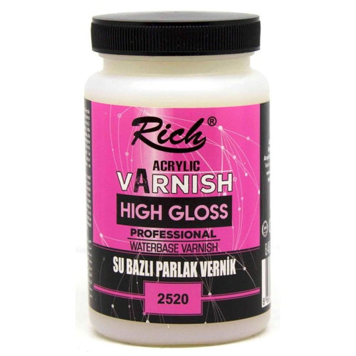 Rich High Gloss Su Bazlı 250ml Parlak Vernik