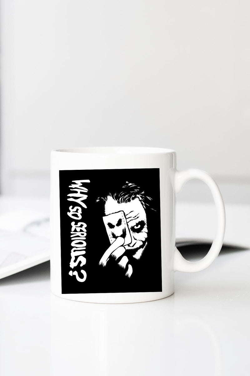 Joker K Baskılı 330 ml Porselen Kupa Bardak (123789_1)