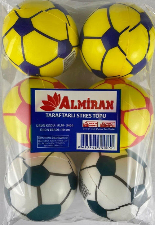 Almiran Stres Topu 10Cm -6 Taraftarlı