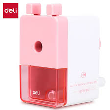 Deli Çevirmeli Kalemtıraş Pembe