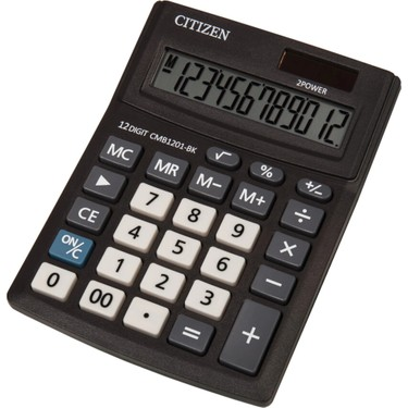 Citizen Hesap Makinası Orta Boy Cmb-1201Bk