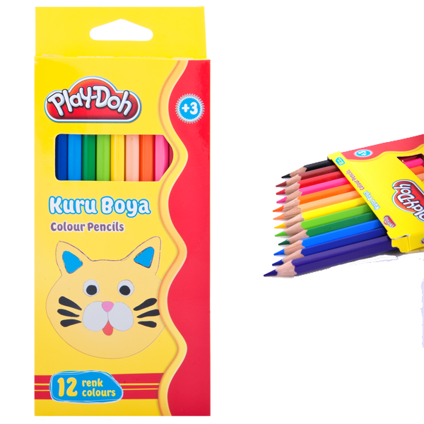 Play-Doh Kuru Boya Tam Boy 12 Renk Ku001