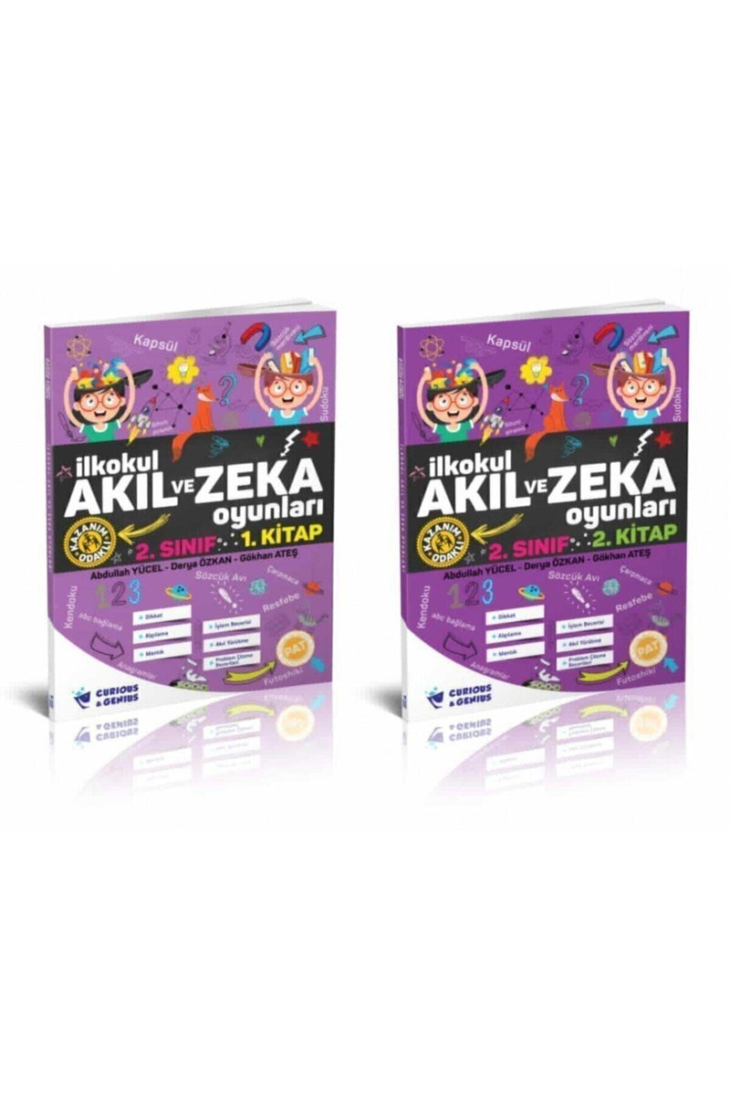 İlk Okul 2.sınıf Akıl Ve Zeka Oyunları 2 Kitap + MES Akademi Eğitim Seti Hediye!