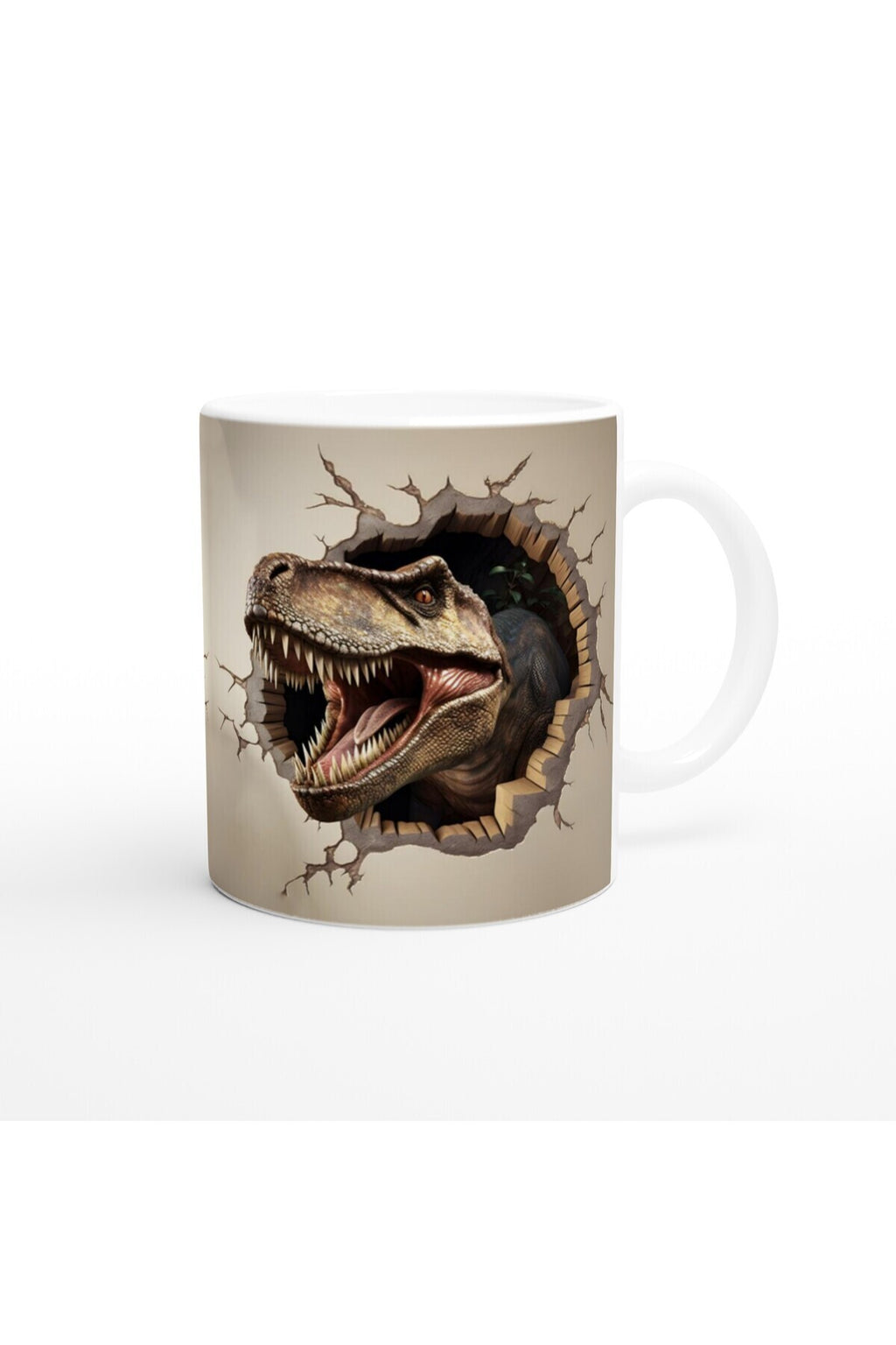 Duvar Kıran T-Rex Dinozor Kupa Bardak