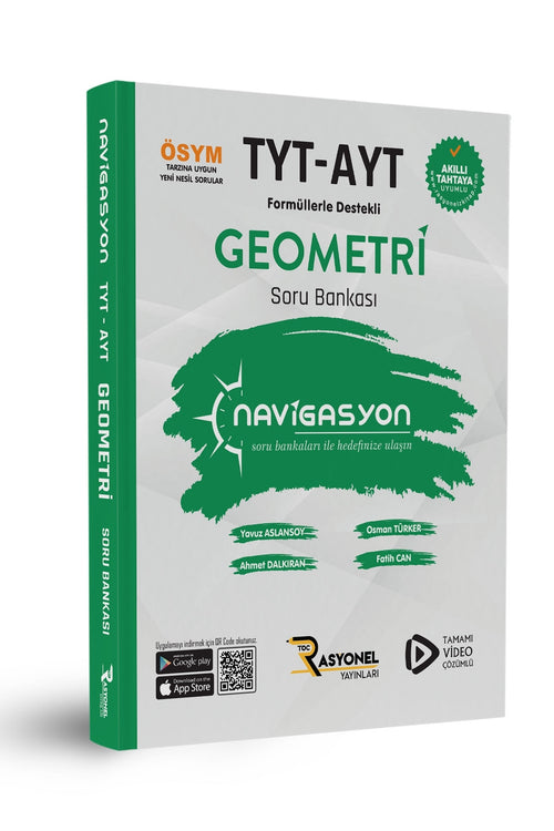 TYT-AYT Geometri Soru Bankası (Müfredata Uygun-Formüllerle Destekli) + MES Akademi Eğitim Seti Hediye!