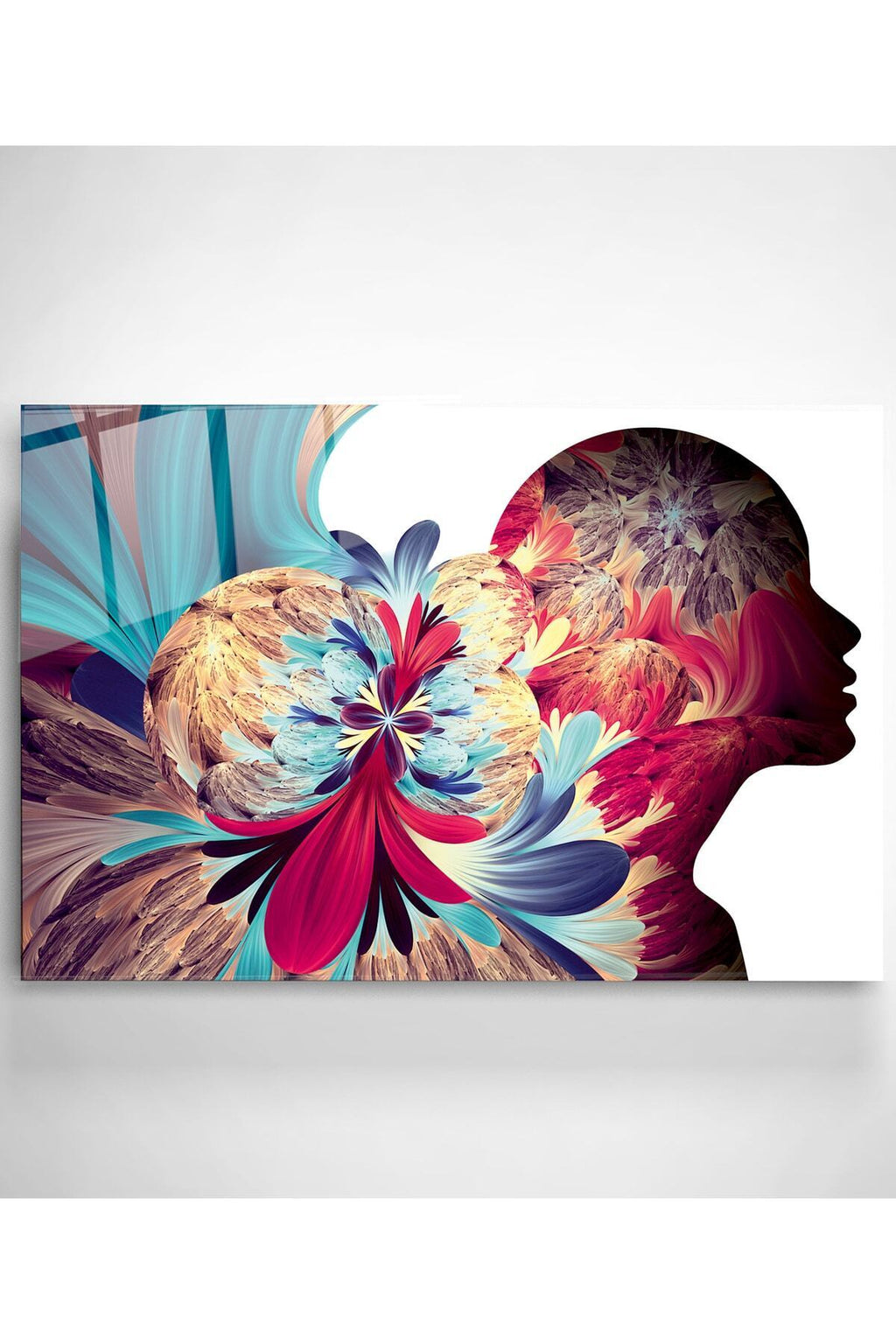 Human Is Art Cam Tablo, Dekoratif Cam Tablo (60 x 90)