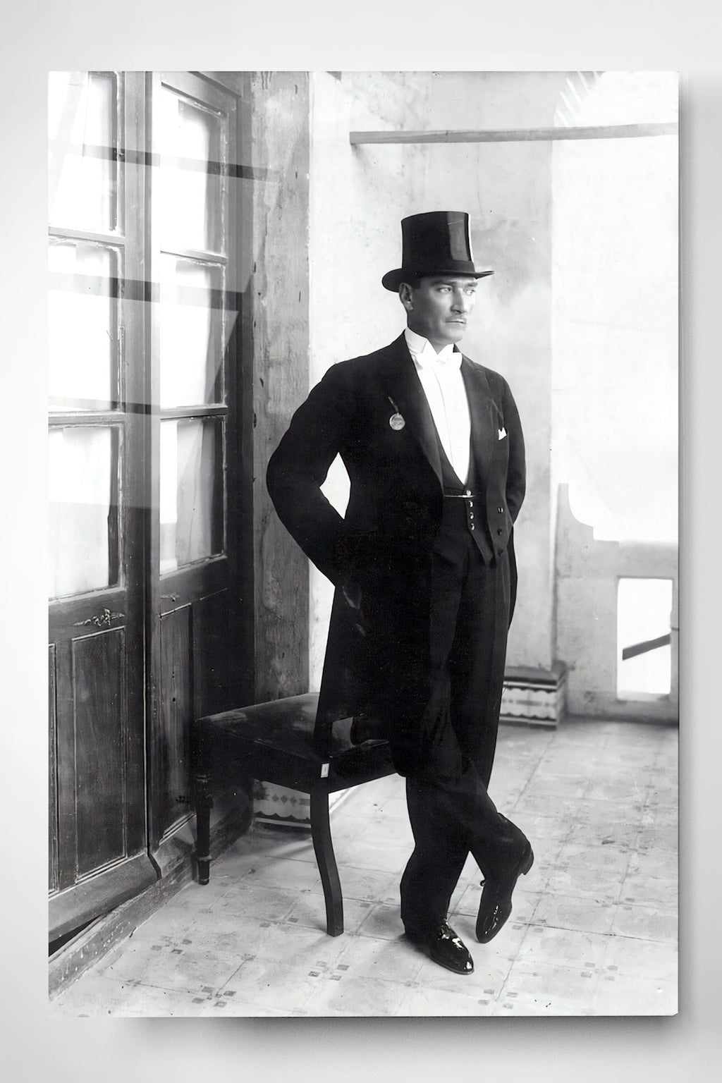 Dekoratif Atatürk Dekoratif Cam Tablo