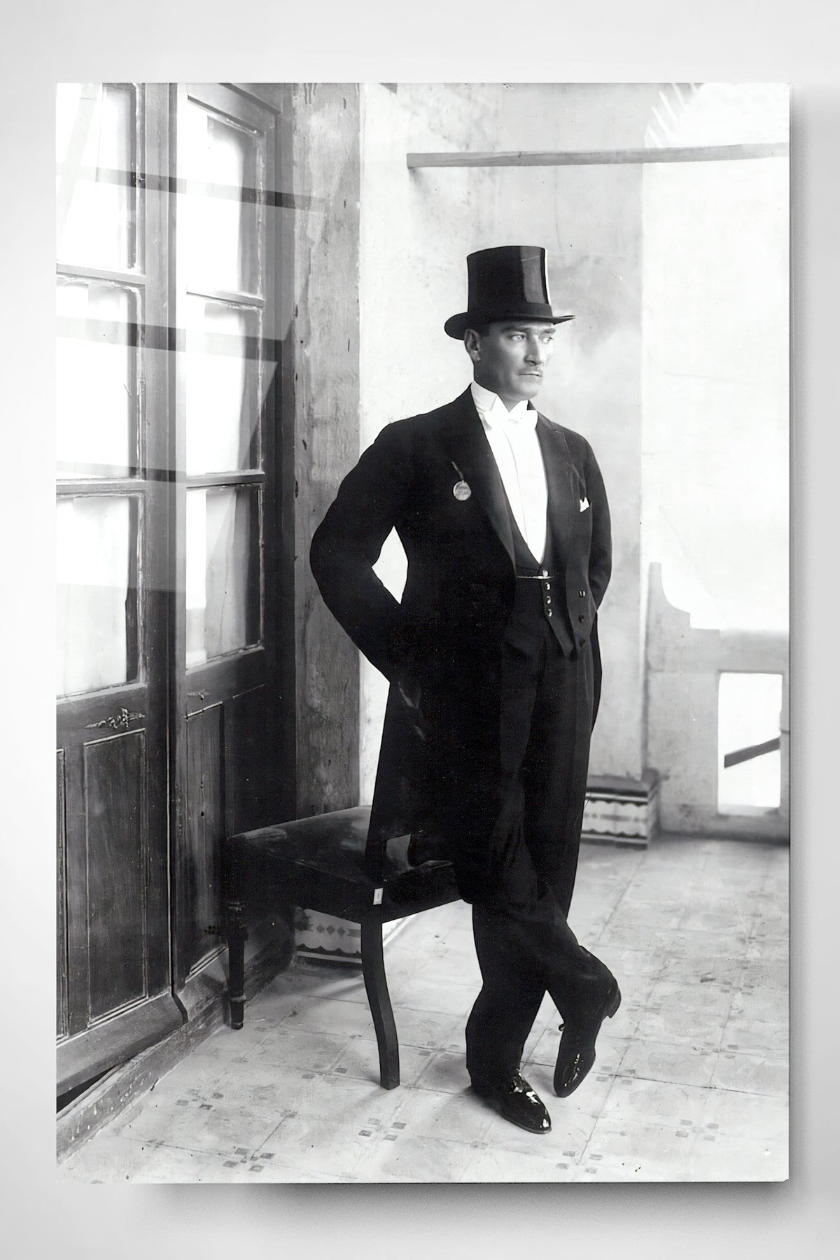 Dekoratif Atatürk Dekoratif Cam Tablo