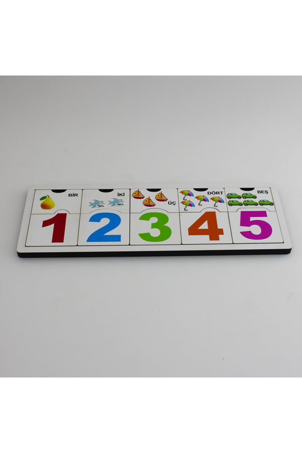 MES Akademi Yapay Zeka Eğitim Seti Hediyeli Ahşap Rakam Öğreniyorum Puzzle Yapboz Seti Eğitici Öğretici Puzzle Seti Rakam Set