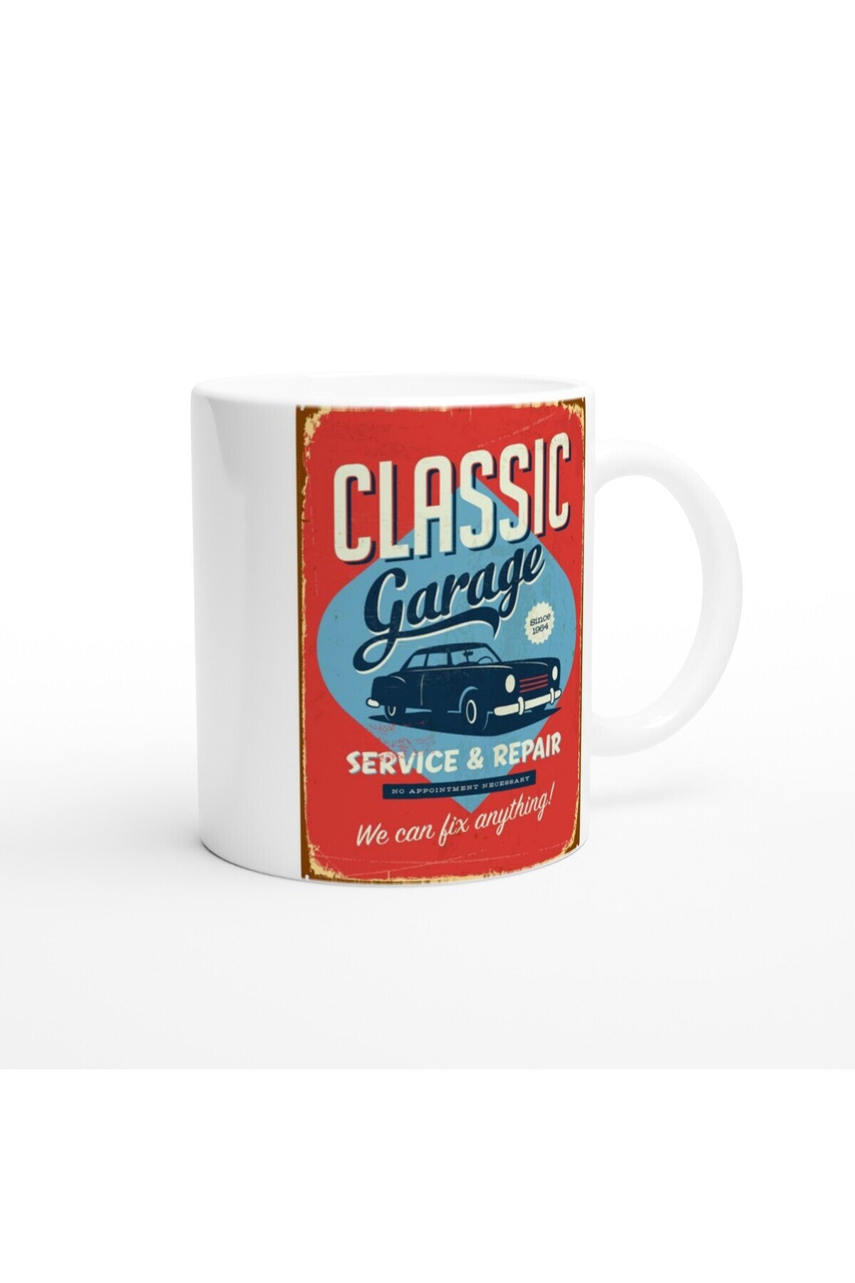 Classic Garage Servis Temalı Retro Kupa Bardak