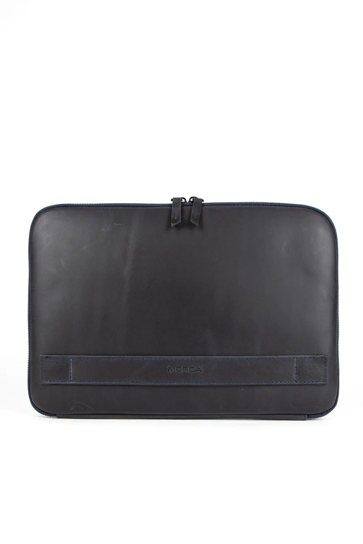 Hakiki Deri Lacivert Macbook Air Pro 13 ve 13.3 İnç Laptop Kılıfı