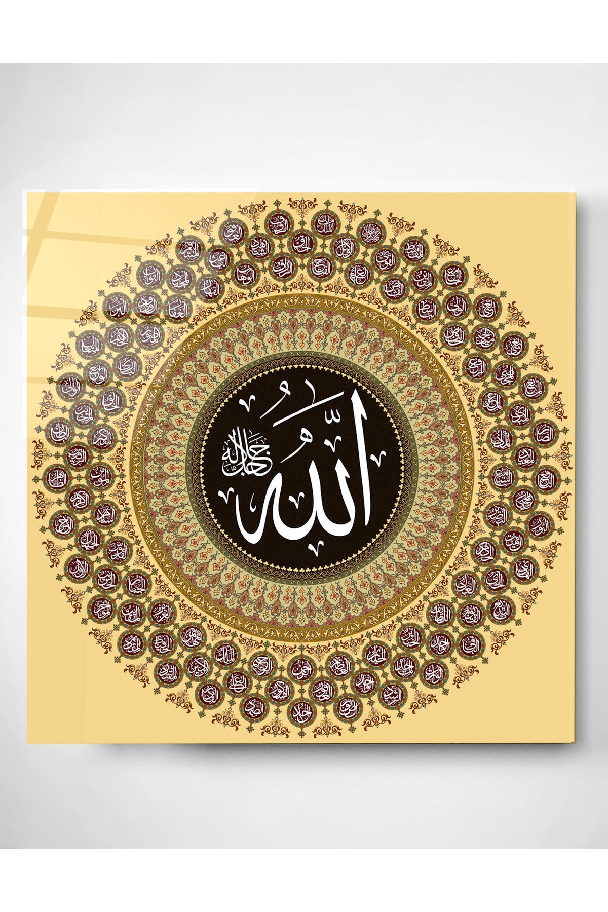 Dekoratif İslami Dekoratif Cam Tablo (70 x 70)