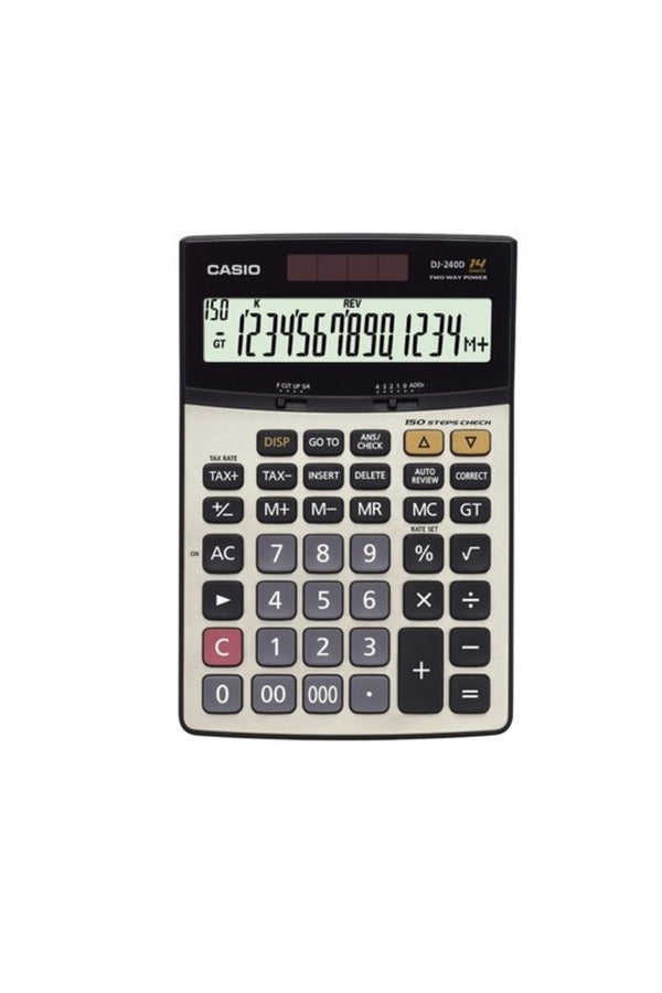 MES Akademi Yapay Zeka Eğitim Seti Hediyeli Dj-240d Plus Işlem Kontrollü 14 Hane Masa Üstü Hesap Makinesi