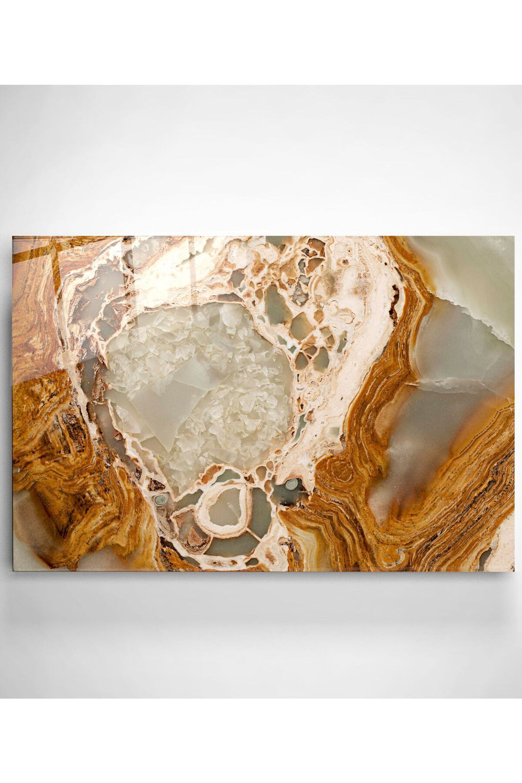 Abstract Cam Tablo, Dekoratif Cam Tablo (30 x 50)