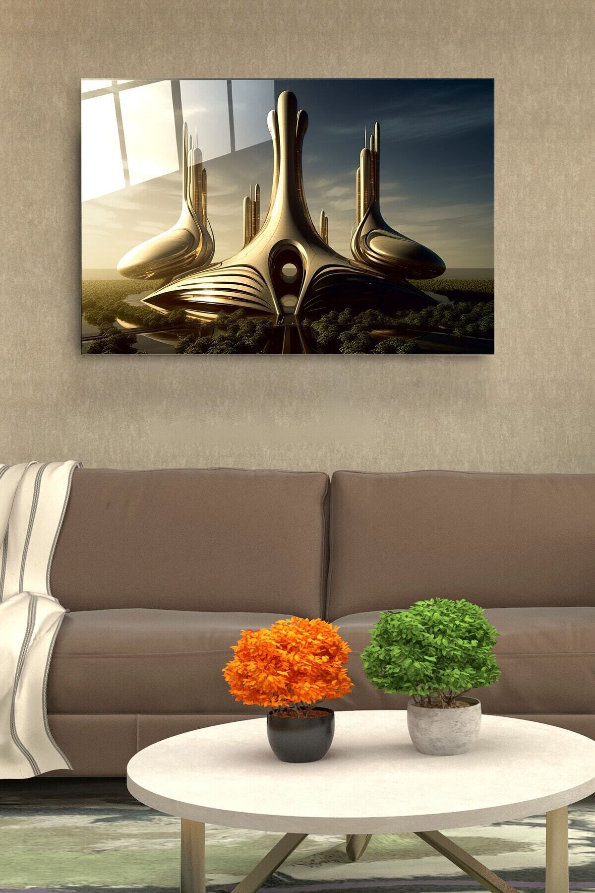 Fütüristik Cam Tablo, Dekoratif Cam Tablo