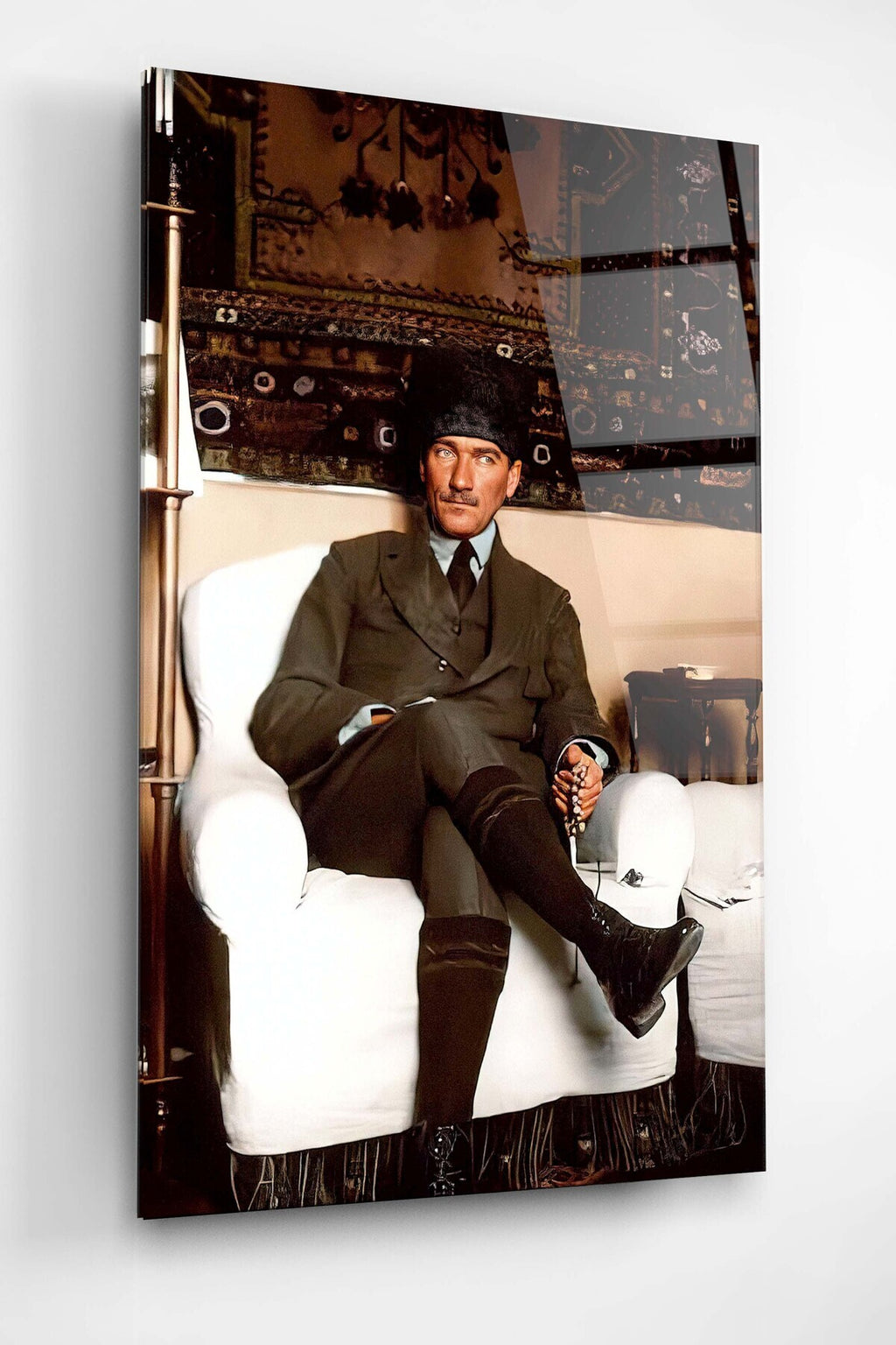 Dekoratif Atatürk Dekoratif Cam Tablo (70 x 105)